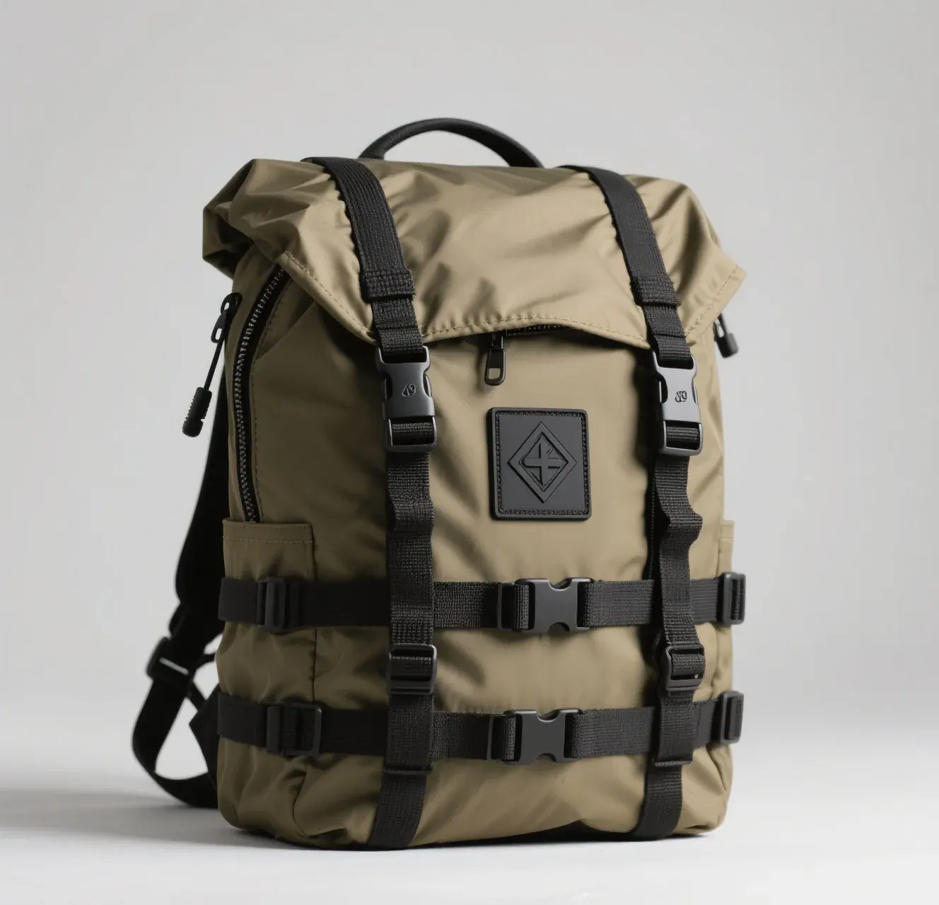 Close comparison of two cut-open waterproof backpack seams showing thin glued tape beside a wide radio-frequency welded joint