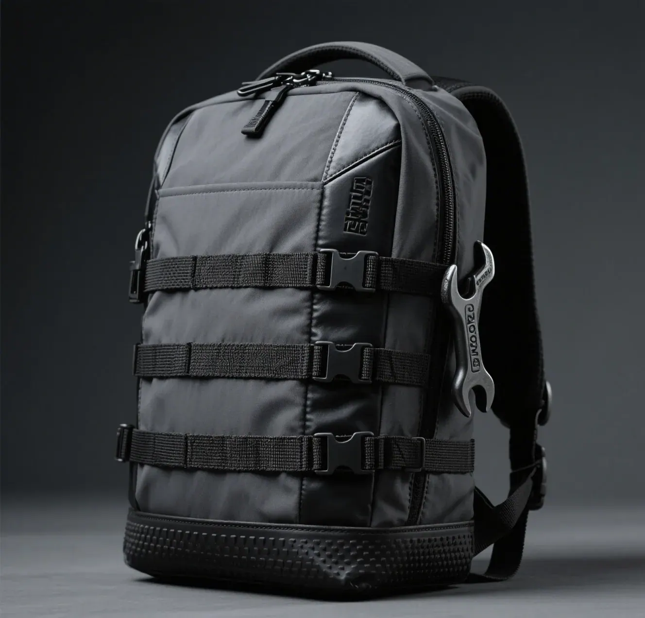 Waterproof backpack and a larger dry duffel packed side by side in the load area of a vehicle