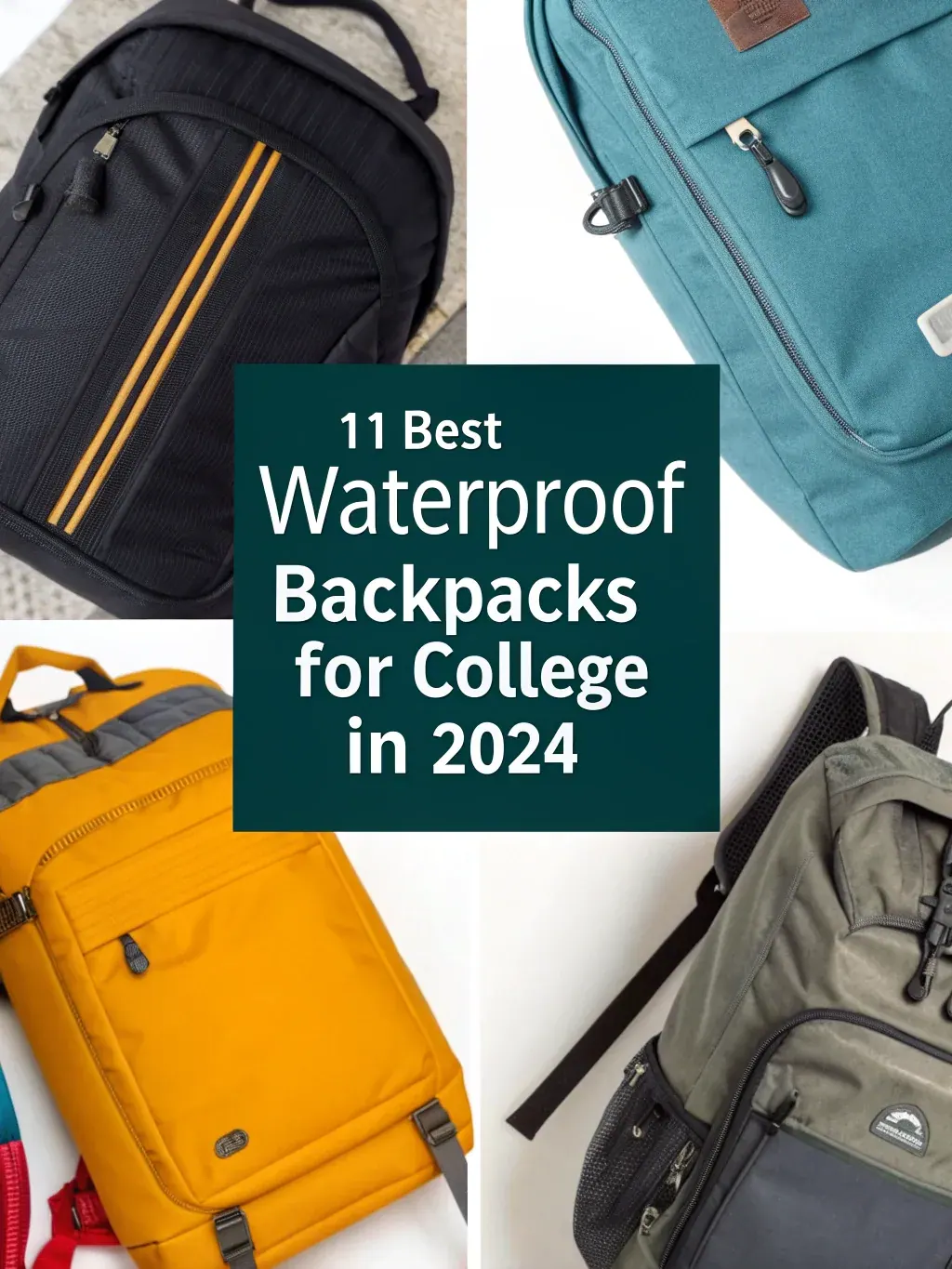 Waterproof camera backpack with a side access panel open showing padded dividers and a lens being lifted out in light rain