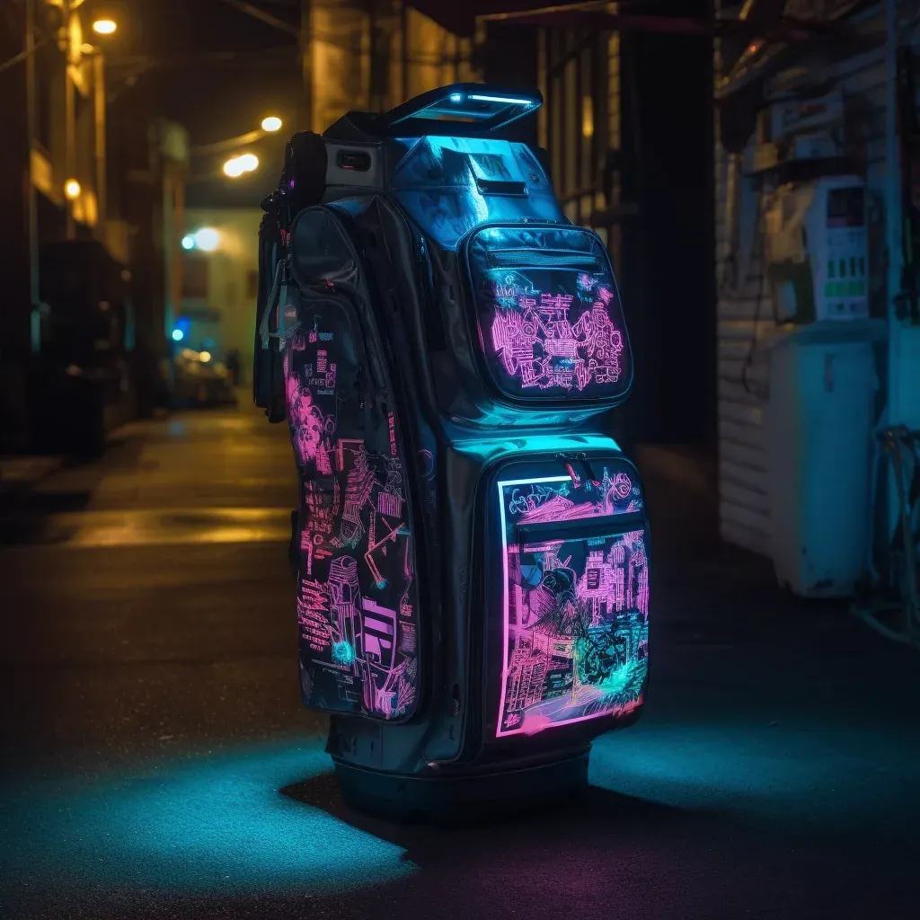 Waterproof fishing backpack rinsed with fresh water and hung open on a fence rail with pliers and knife holsters removed for separate cleaning